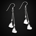 Aretes 2 Corazones