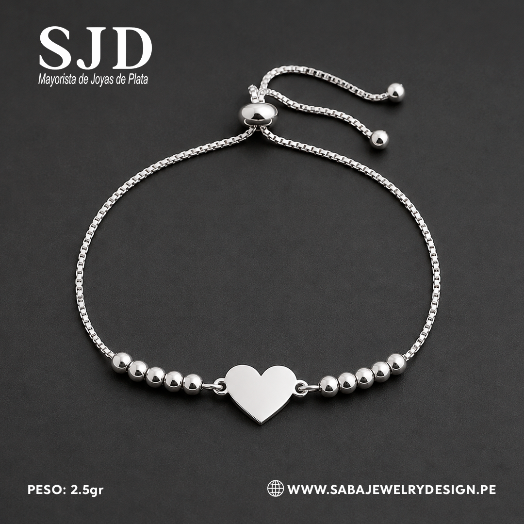Pulsera Regulable - Corazón