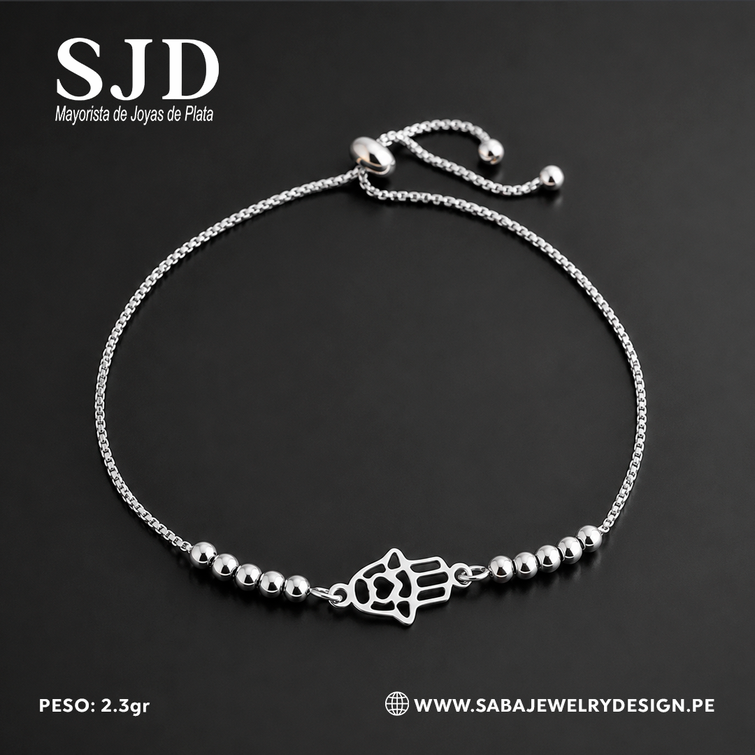 Pulsera Regulable - Mano de Fátima